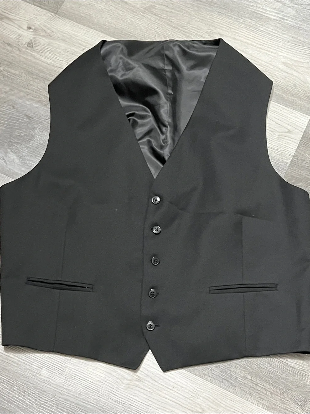 Classic Black Men's Waistcoat Vest